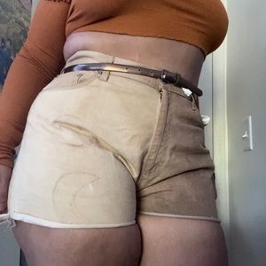 Moon bleach wash vintage shorts